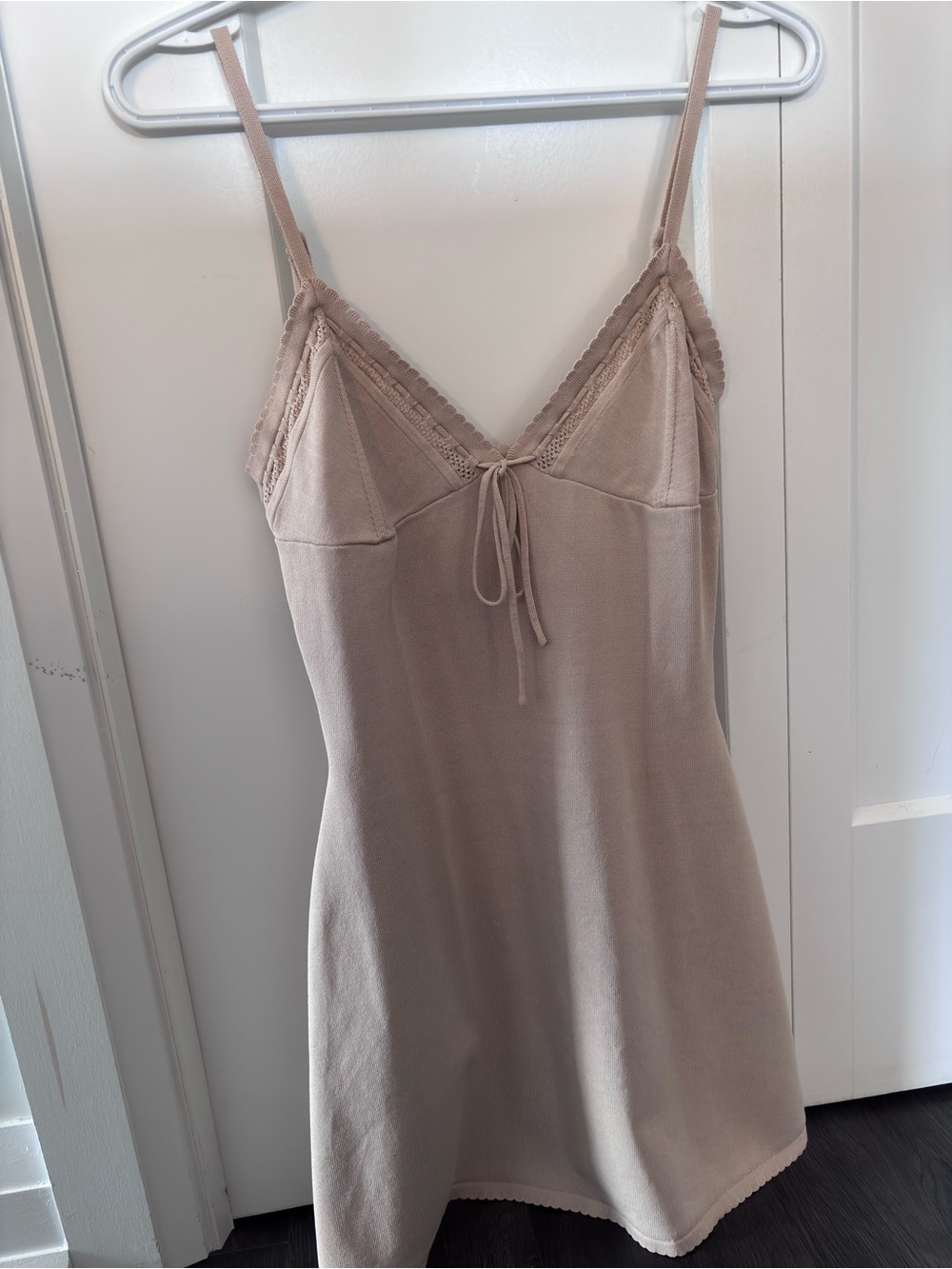 Meshki Lace-Trim Mini Dress